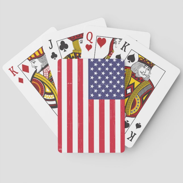 Trendig USA flagga Casinokort (Baksidan)