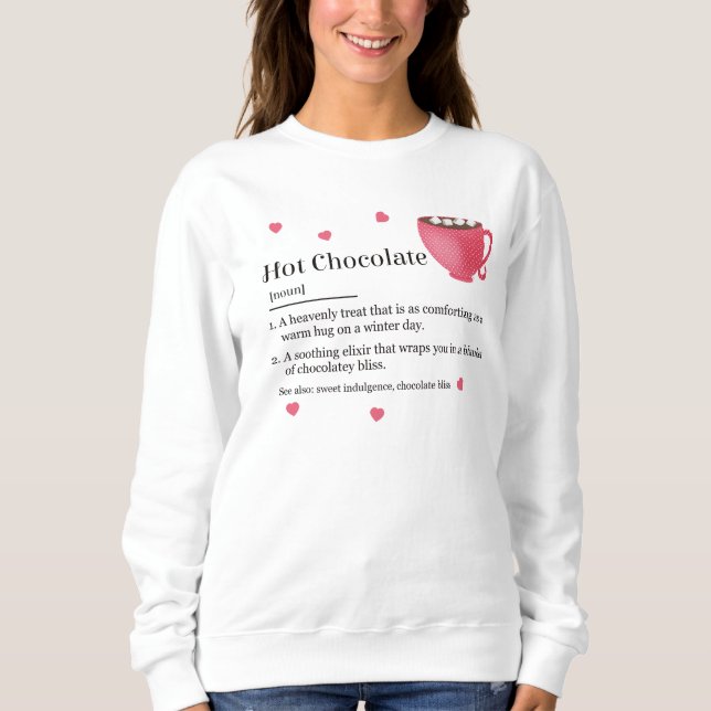 Trendig varm choklad definition t shirt (Framsida)