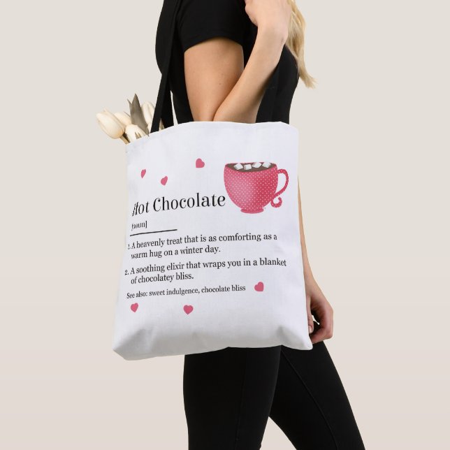 Trendig varm choklad definition tygkasse (Närbild)