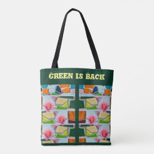 Trendig Vatten Lilies Fashionable Tote Bag Tygkasse