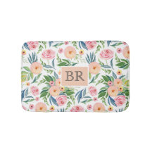 Trendig vattenfärger pastellfärgers rosa och persi