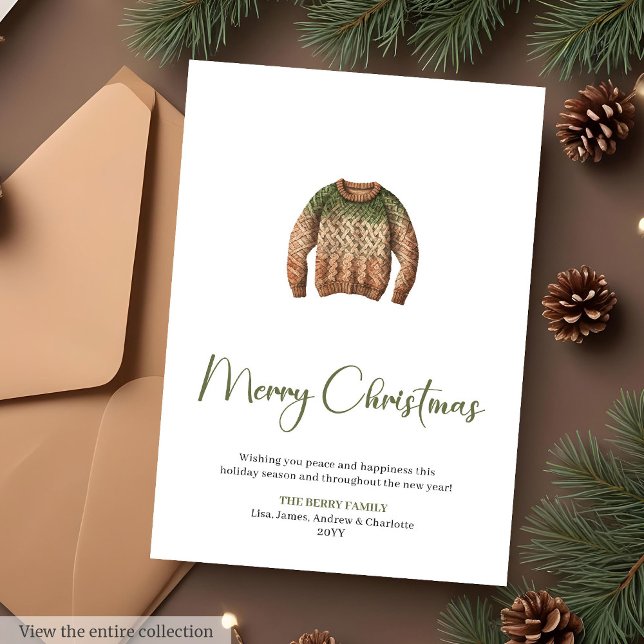 Trendig vattenfärgskrift julhälsning  julkort (Trendy Watercolor Script Font Christmas Greeting Card

)