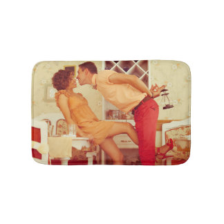 Trendig vintage café. badrumsmatta