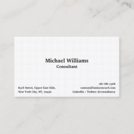 Trendig Vit kontrollerad Geometric Mönster Modern Visitkort