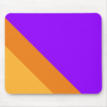 Trendig Vivid Bright Lila Orange Gult Rand