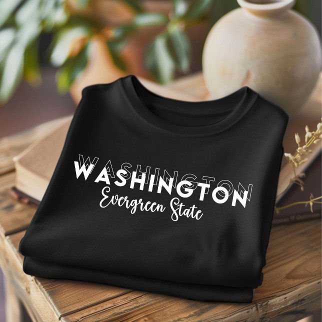 Trendig Washington Evergreen State T-shirt (Skapare uppladdad)
