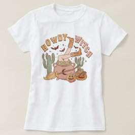 Trendig Western Cowgirl Howdy Witch Halloween T Shirt