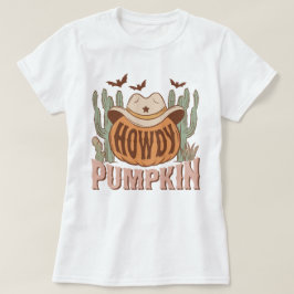 Trendig Western Funny Howdy Pumpkin Halloween T Shirt