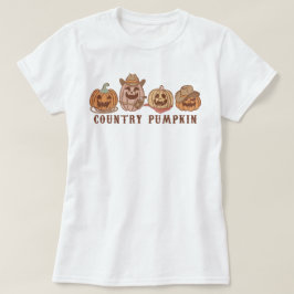 Trendig Westernare Land Cow Pumpkin Halloween T Shirt