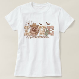 Trendig Westernare Land Pumpkin Kärlek Halloween T Shirt