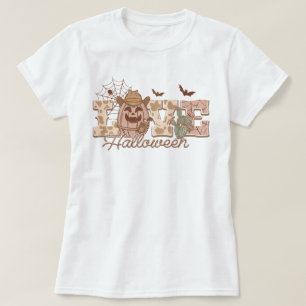 Trendig Westernare Land Pumpkin Kärlek Halloween T Shirt