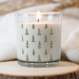 Trendig Winter | JULGRAN MÖNSTER Fyrkantigt Klistermärke