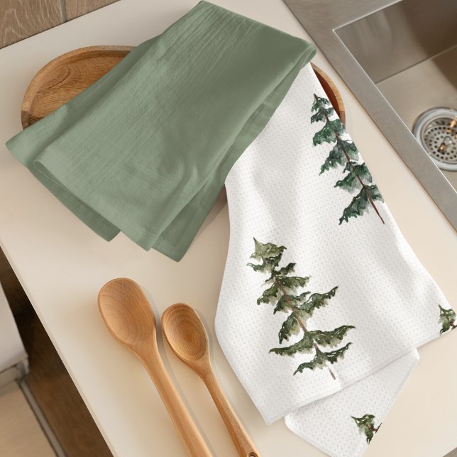 Trendig Winter | JULGRAN MÖNSTER Kökshandduk (Skapare uppladdad)