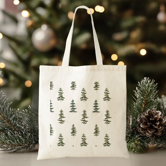 Trendig Winter | JULGRAN MÖNSTER Tygkasse (Skapare uppladdad)