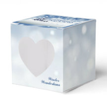 Trendig Wintry Winter Wonderland Heart