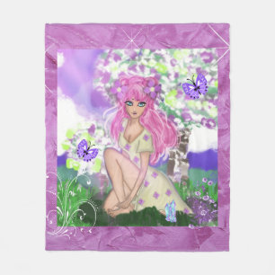Trendig Young Girly Ull Throw & Sperpa Blankets Fleecefilt