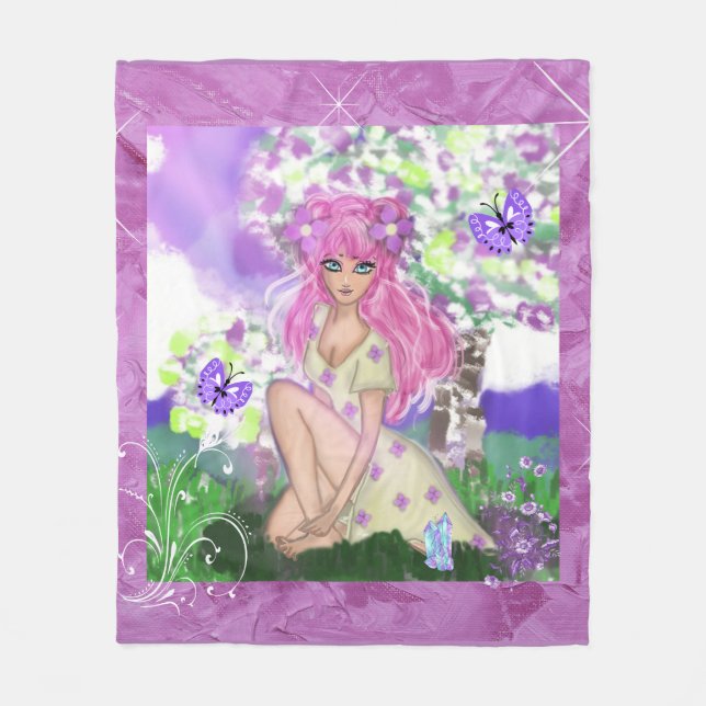 Trendig Young Girly Ull Throw & Sperpa Blankets Fleecefilt (Framsidan)