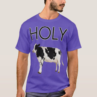 Trendig z unisex vuxen Heliga Cow, Red, Small US T Shirt