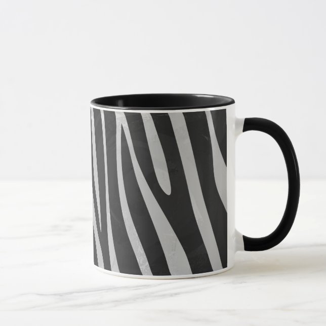 Trendig Zebra Animal Print Mönster skapat av Imagi Mugg (Höger)