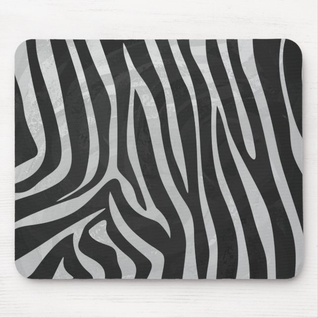 Trendig Zebra Animal Print Mönster skapat av Imagi Musmatta (Framsidan)