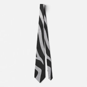 Trendig Zebra Animal Print Mönster skapat av Imagi Slips