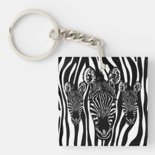 Trendig Zebra Herd vid Zebra tryck