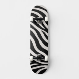 Trendig Zebra Mönster Unik Stilfull Skateboard