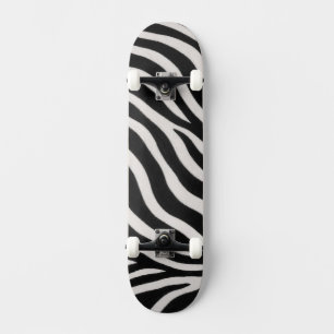 Trendig Zebra Mönster Unik Stilfull Skateboard
