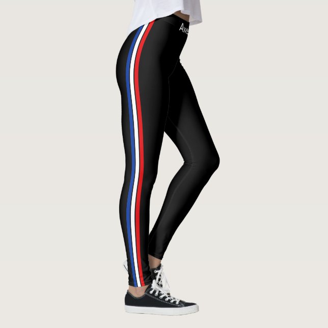 Trendiga 3-randiga Leggings (Höger)