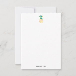 Trendiga Ananas Tacksamhetskort Anteckningskort