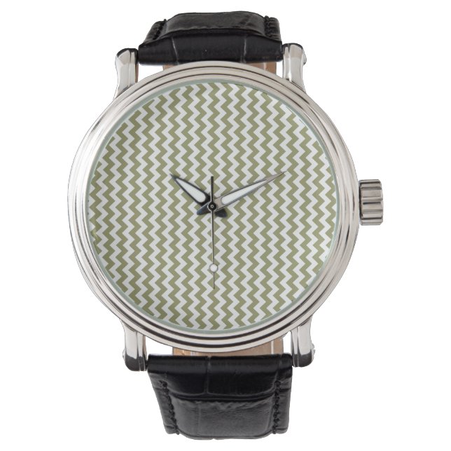 trendiga aztekiska chevron-ränder armbandsur (Framsida)