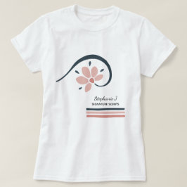 Trendiga blom-essentiella oljor Aromaterapi T Shirt