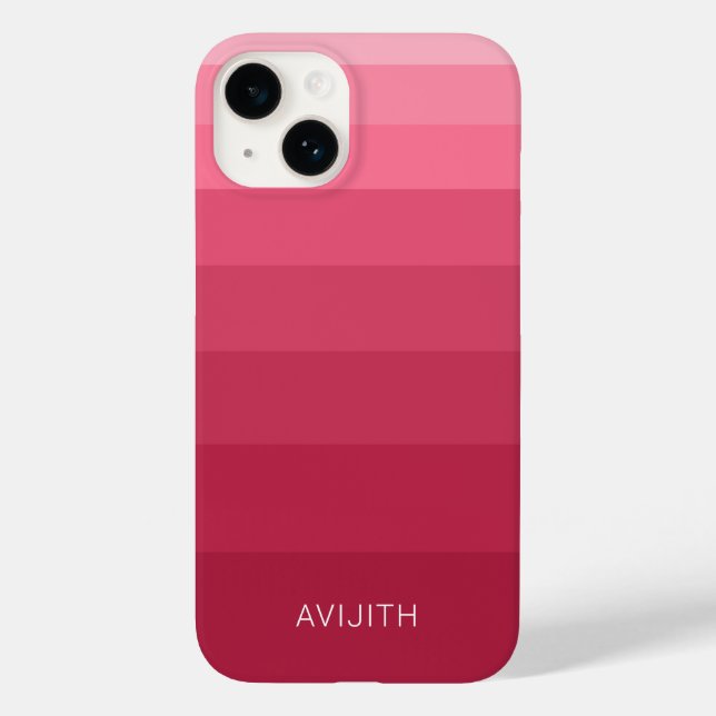 Trendiga färgblock Magenta Rosa anpassningsbart te (Baksida)