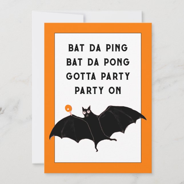 Trendiga Halloween-festinvitationer Inbjudningar (Framsida)