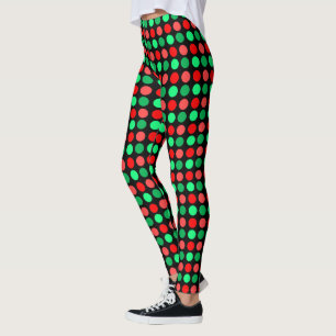 Trendiga julprickiga leggings