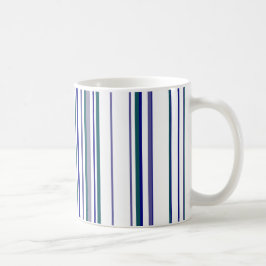 Trendiga Moderna Ränder Kaffemugg
