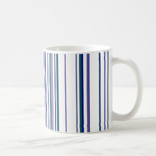 Trendiga Moderna Ränder Kaffemugg