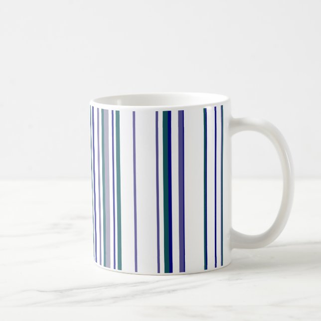 Trendiga Moderna Ränder Kaffemugg (Höger)
