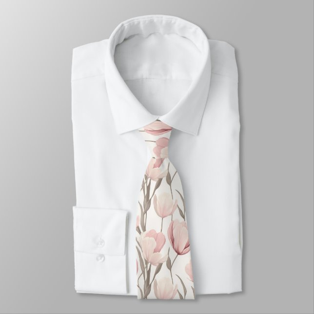Trendiga presenter till pappa Tulpanblomma Slips (Bunden)