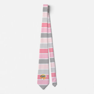 Trendiga ränder, emojiansikte slips