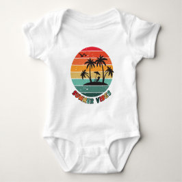 trendiga "sommar vibbar" t shirt