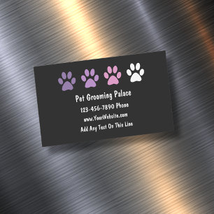Trendiget Affärskort Magnet Pet Grooming