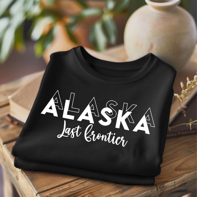 Trendiget Alaska Last Frontier State T-Shirt (Skapare uppladdad)
