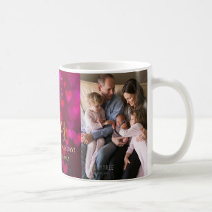 Trendiget Alla hjärtans dag Bokeh Hearts Photo Kaffemugg