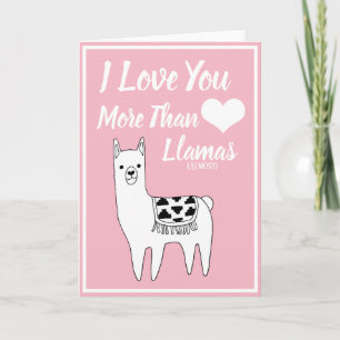 Trendiget älskar jag dig mer än Llamas Helgkort