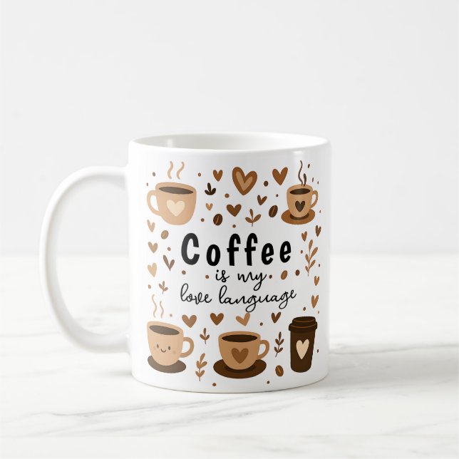 Trendiget Älskare Gift Kaffemugg (Vänster)