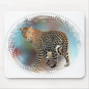 Trendiget anpassningsbar Leopard Modern Pop Art-ma Musmatta