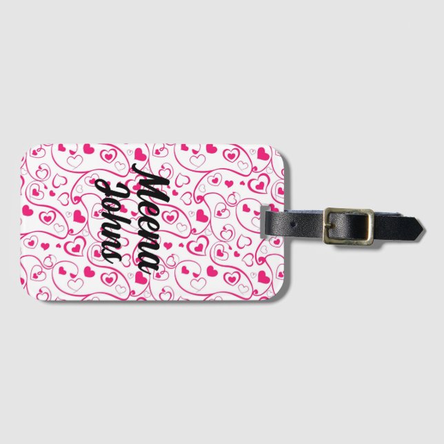 trendiget anpassningsbar Luggage Tag  enkel chic t Bagagebricka (Framsida horisontal)