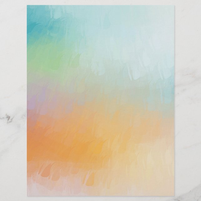 Trendiget anpassningsbar tom mall Rosa röd blå Grö Brevhuvud (Framsida)