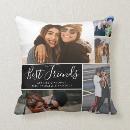 Trendiget Best Friends Chic Collage BFF Besties-ci Kudde